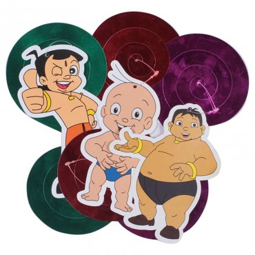 Themez Only Chhota Bheem Paper Dangling Swrils 3 Piece Pack